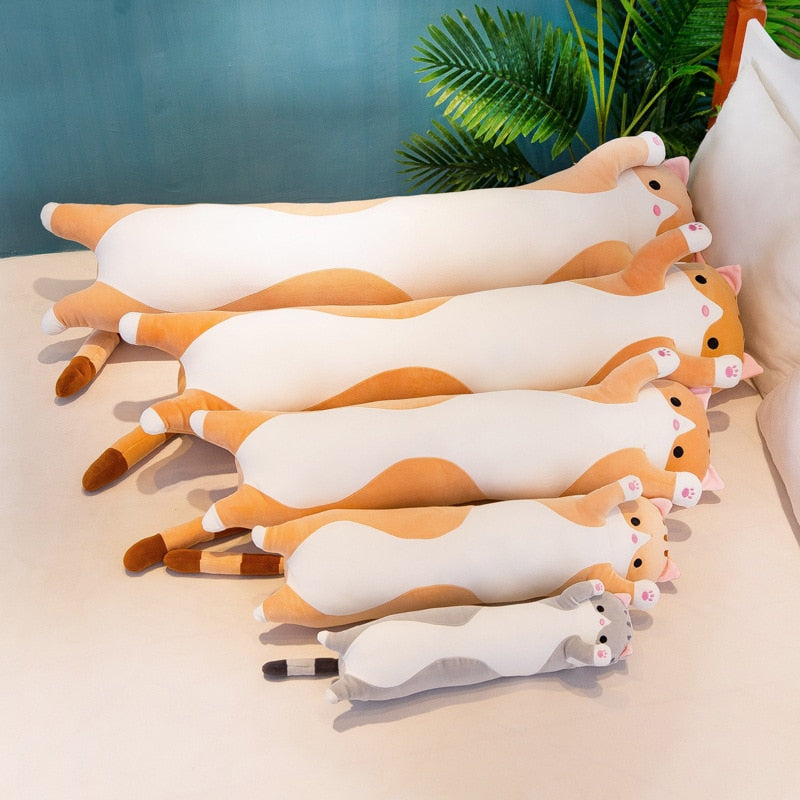 Happy-LongCat™ - Peluche oreiller | Enfant - Adulte