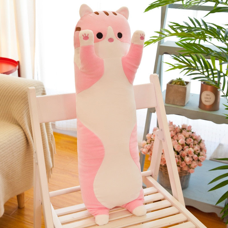 Happy-LongCat™ - Peluche oreiller | Enfant - Adulte