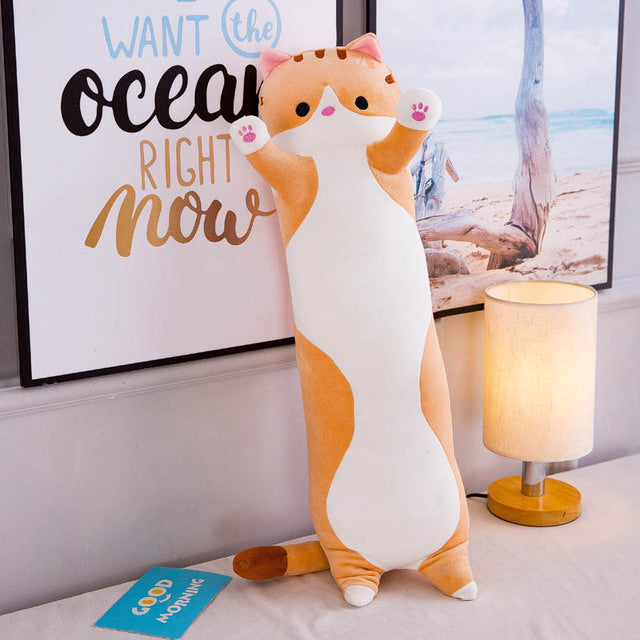 Happy-LongCat™ - Peluche oreiller | Enfant - Adulte