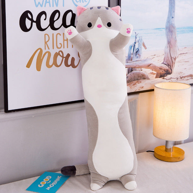 Happy-LongCat™ - Peluche oreiller | Enfant - Adulte