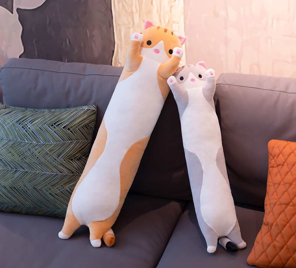 Happy-LongCat™ - Peluche oreiller | Enfant - Adulte